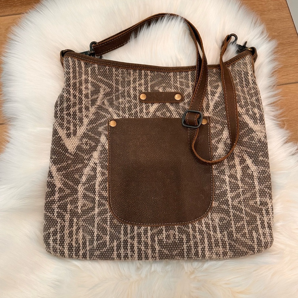 Myra Bag Brown Shoulder Bag with Classic Design